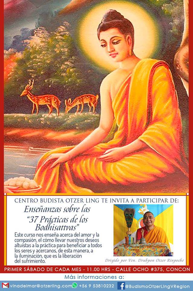 Noviembre: Enseñanzas sobre “Las 37 Prácticas de los Bodhisattvas”