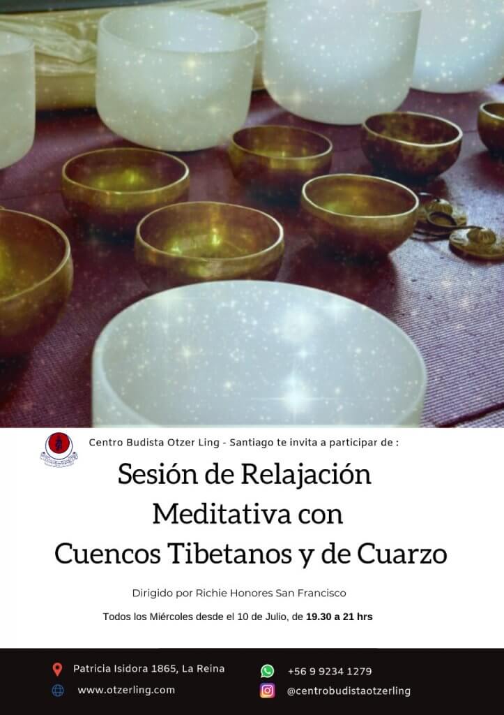 Sesión de relajación meditativa con cuencos tibetanos y de cuarzo