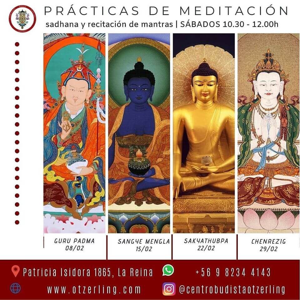Prácticas de Meditación Budistas Tibetanas Febrero 2020