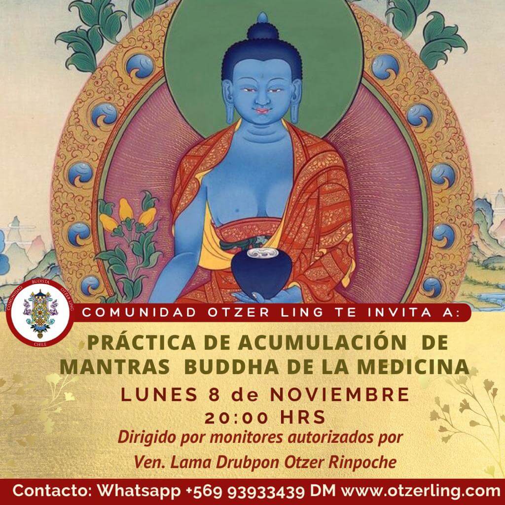 Práctica de Acumulación de Mantras de Buda de la Medicina: 08 de Noviembre