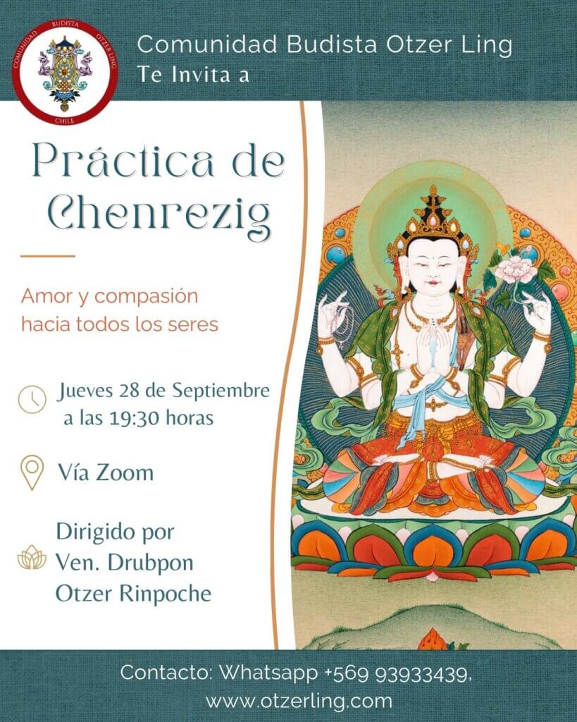 Práctica de Meditación de Chenrezig dirigida por Ven. Drubpon Otzer